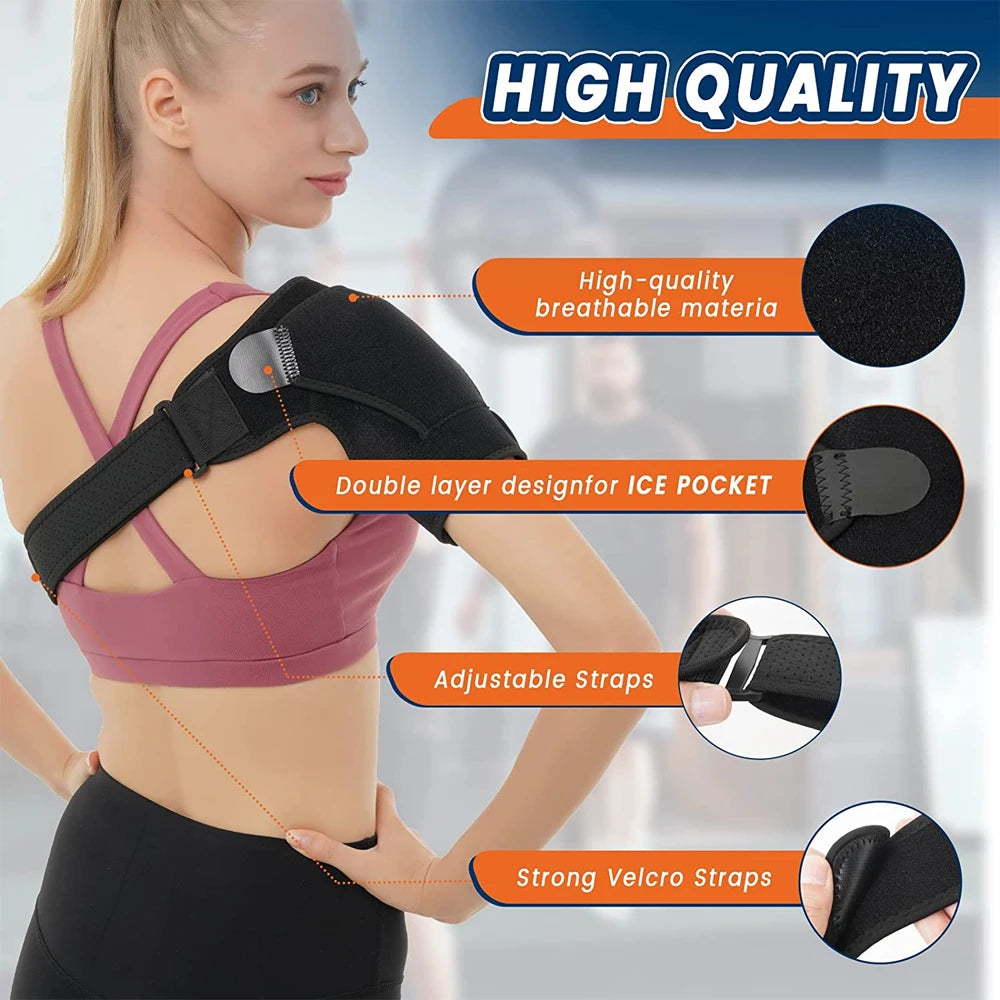 BYEPAIN Adjustable Shoulder Support Brace for Men & Women – Gym, Sports Care