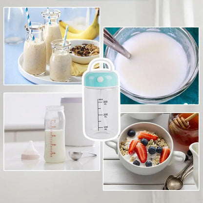 Cute Portable Electric Mixing Mug for Protein Shakes & Coffee  | Noiseless & Durable