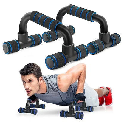 H-Type Push Up Bars – Foam Grip Handles for Wrist Comfort