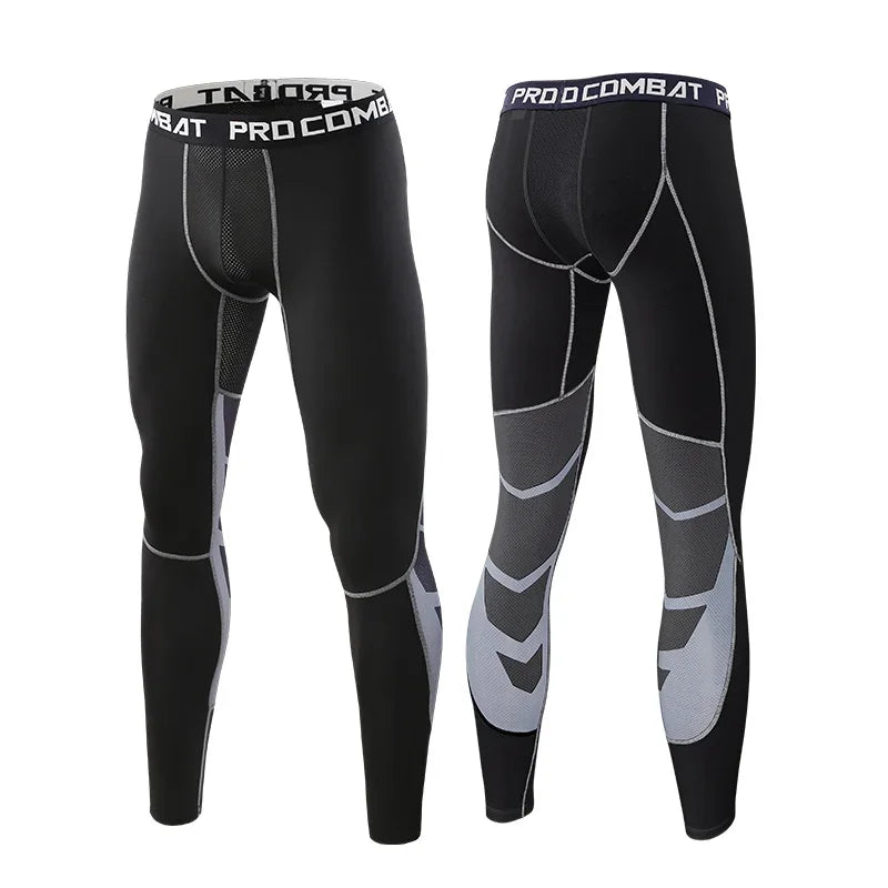 Men's Compression Pants for sports Elastic Sweatpants Fitness Tights Legging Trousers