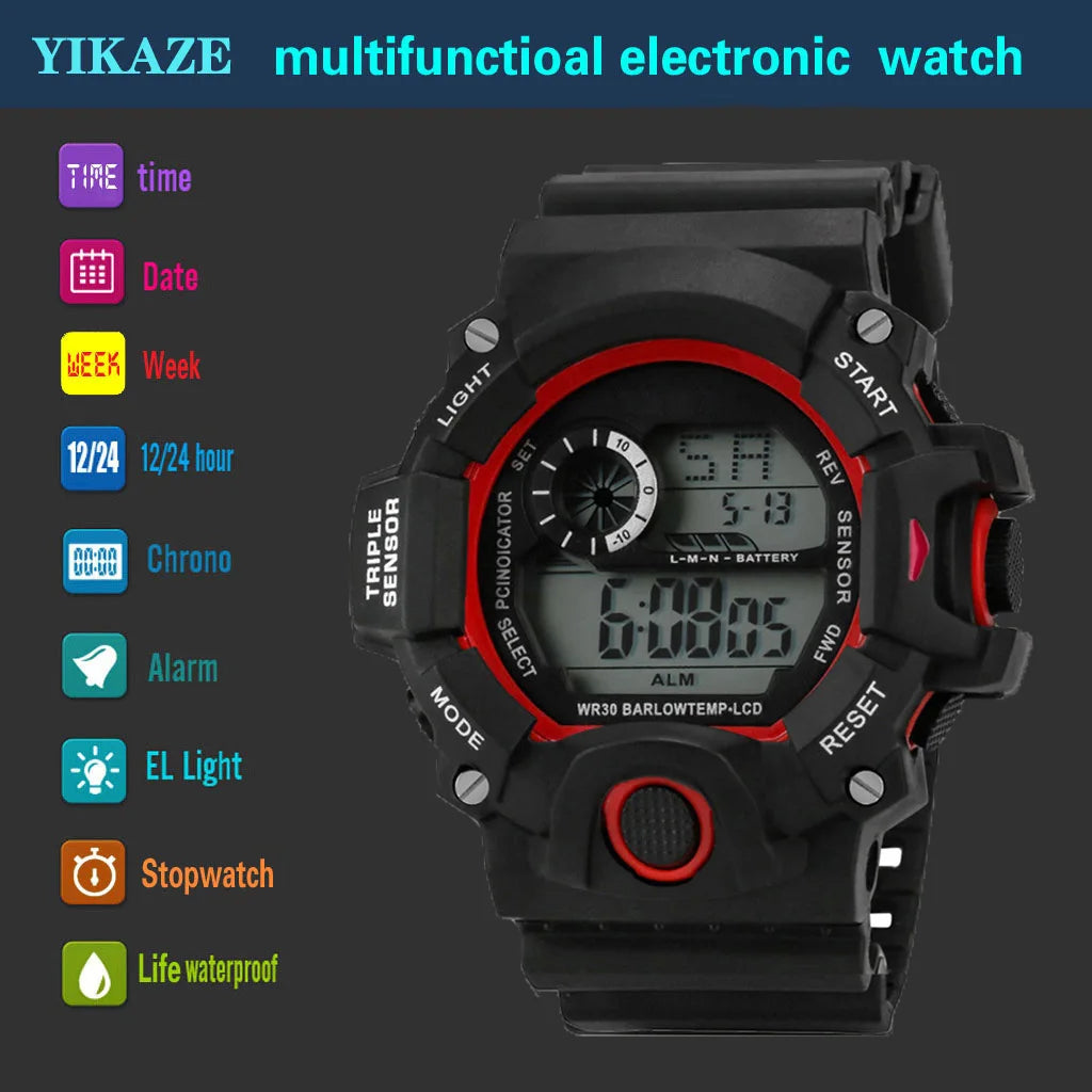 Yikaze Military Waterproof Digital Sports Watch