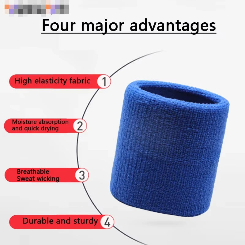 Sports Wrist Sweatbands for Men & Women – Adjustable, High Absorbency, Multi-Color