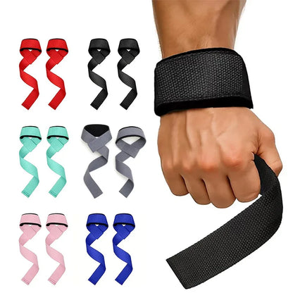 Padded gym lifting straps available in multiple colors