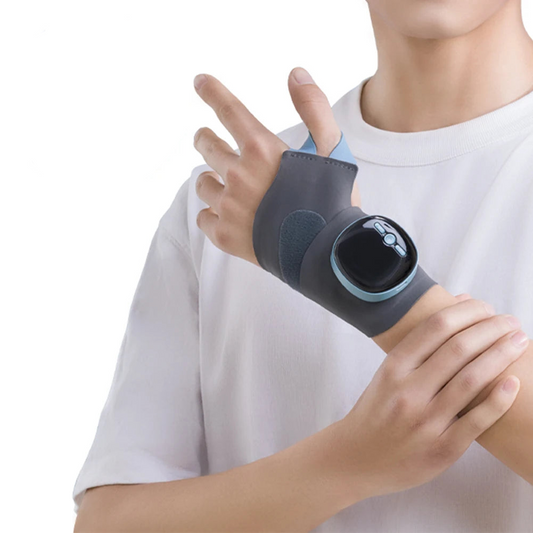 Smart EMS Wrist Guard with Heat & Massage | Adjustable Brace for Tendonitis Relief