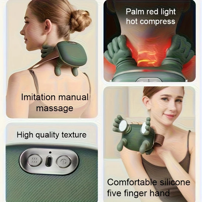 5-Finger Rechargeable Neck & Shoulder Massager