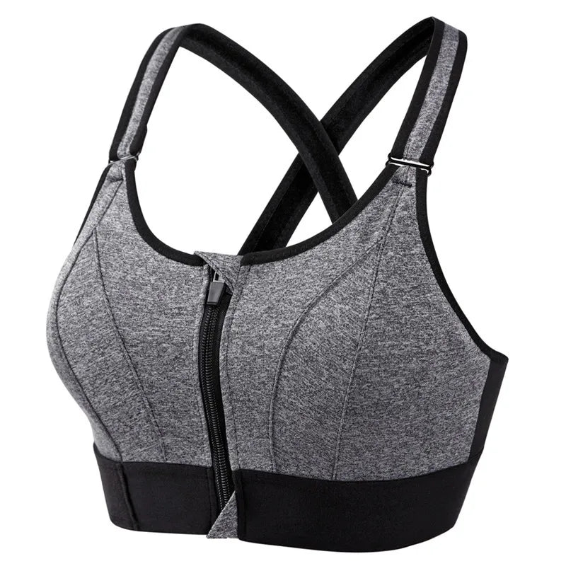 Women Sports Bras Crop Top Yoga Vest Shockproof Gym Fitness Athletic Brassiere