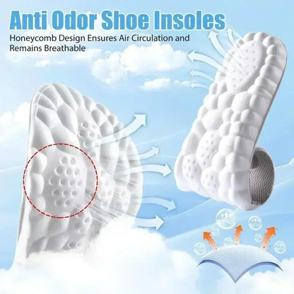4D Cloud Air Orthopedic Honeycomb Arch Support Massage Insoles 1 pair (2 pcs)