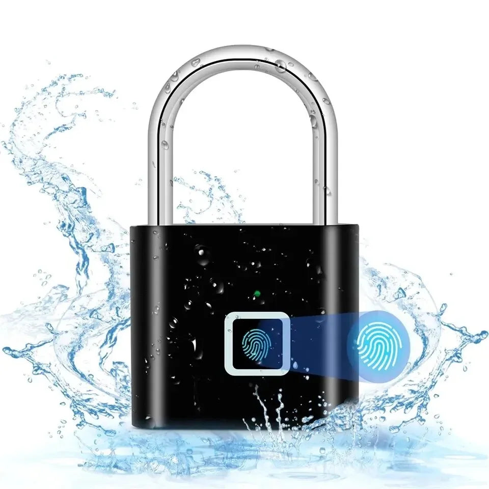 Keyless USB Charging Fingerprint Lock Smart Padlock Waterproof Door Lock 0.2sec Unlock