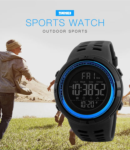 SKMEI Fashion Outdoor Sport Watch Men Multifunction Watches 5Bar Waterproof Digital Watch