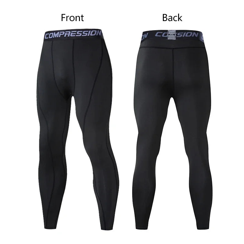 Men's Compression Pants for sports Elastic Sweatpants Fitness Tights Legging Trousers