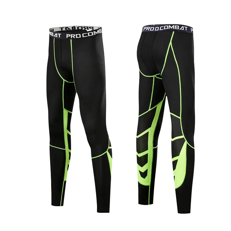 Men's Compression Pants for sports Elastic Sweatpants Fitness Tights Legging Trousers