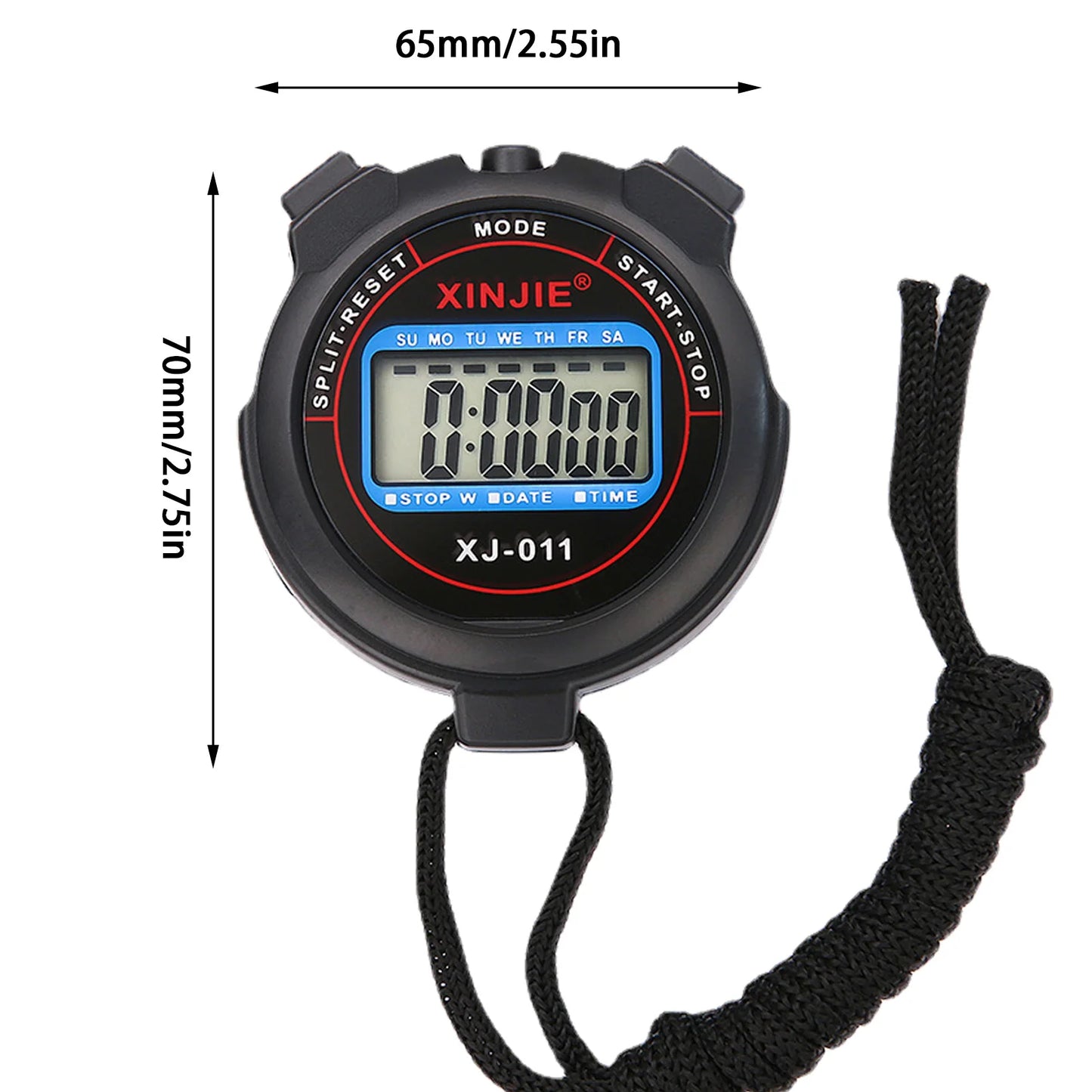 XinJie Sports Stopwatch Timer - Athlete Referee Timer | Portable Waterproof Fitness Timer