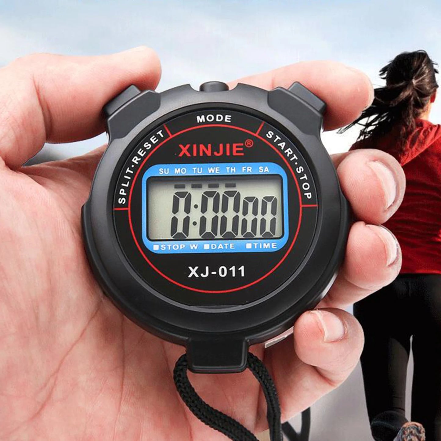 XinJie Sports Stopwatch Timer - Athlete Referee Timer | Portable Waterproof Fitness Timer