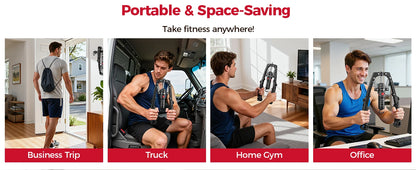 FLYBIRD 3-in-1 Twister Arm Trainer with Ab Roller Wheel, Adjustable 22-440lbs Hydraulic Power Chest, Shoulders, Forearm, Triceps