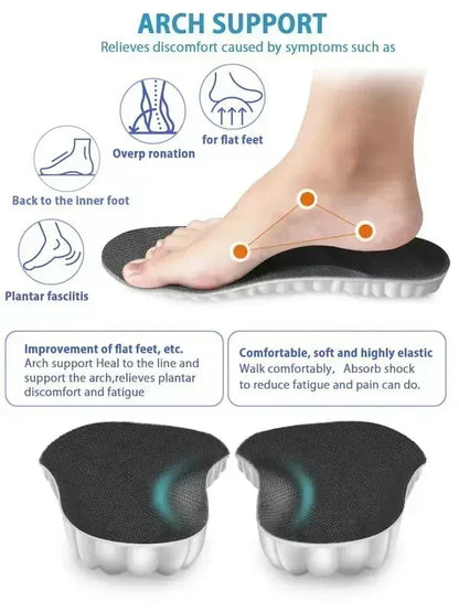 4D Cloud Air Orthopedic Honeycomb Arch Support Massage Insoles 1 pair (2 pcs)