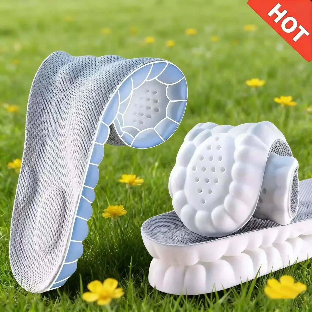 4D Cloud Air Orthopedic Honeycomb Arch Support Massage Insoles 1 pair (2 pcs)