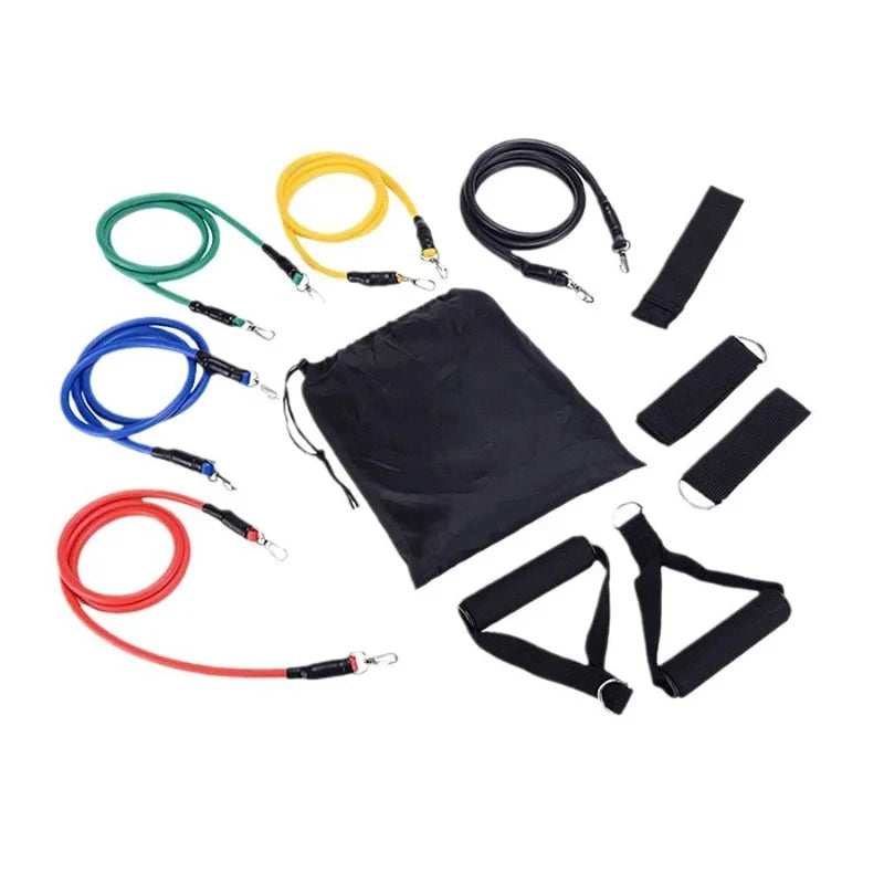 11pcs Resistance Ropes Set - Portable Fitness Equipment