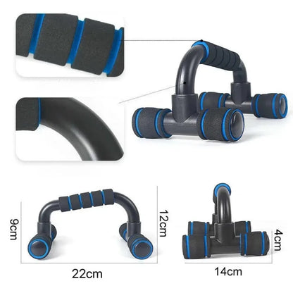 H-Type Push Up Bars – Foam Grip Handles for Wrist Comfort