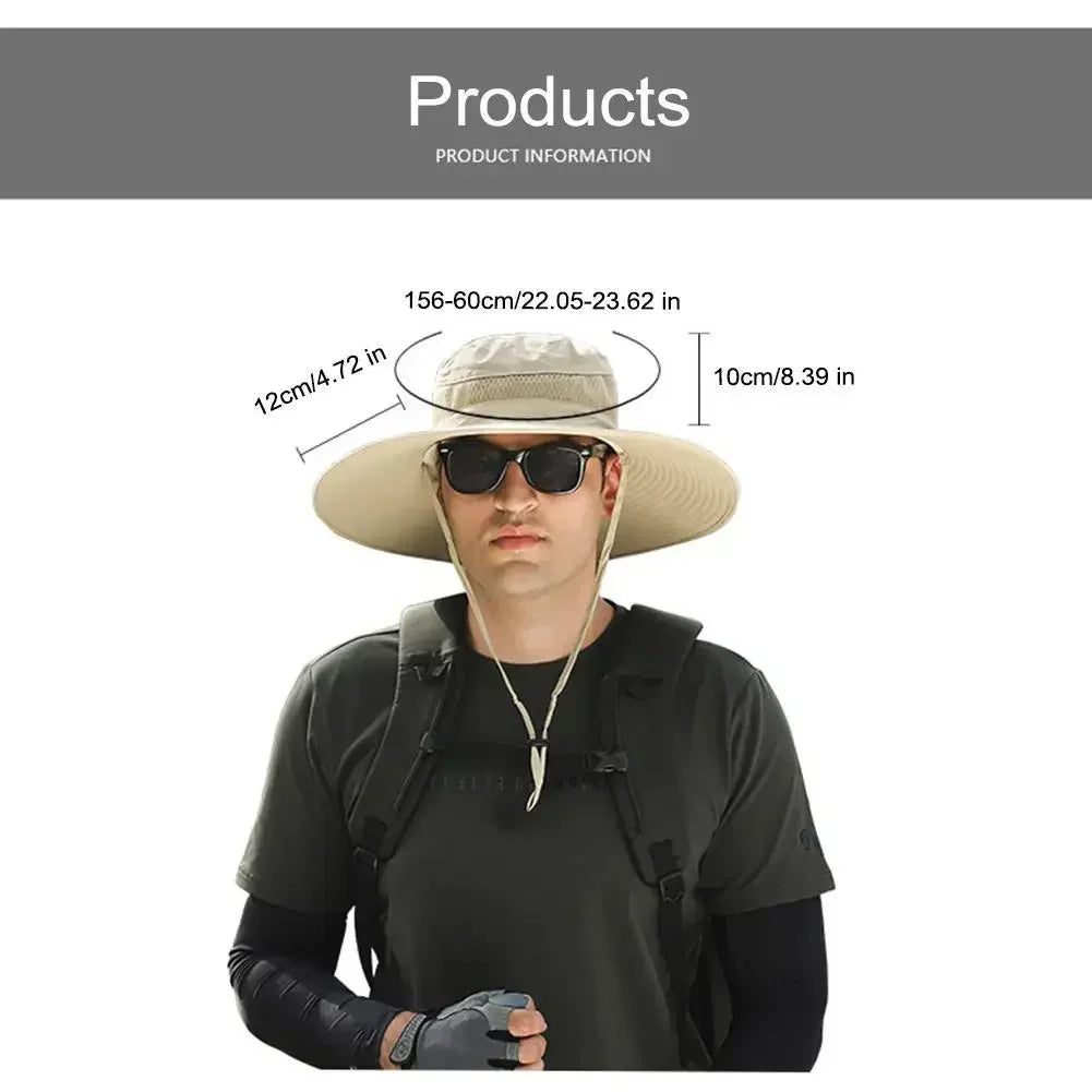 Solar Air Fan Sun Hat: Splashproof, Cooling, & Breathable