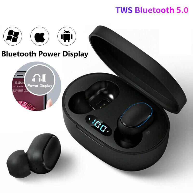 Waterproof Microphone Wireless Headphones Bluetooth earphone Control Sport Headset connect all smartphones