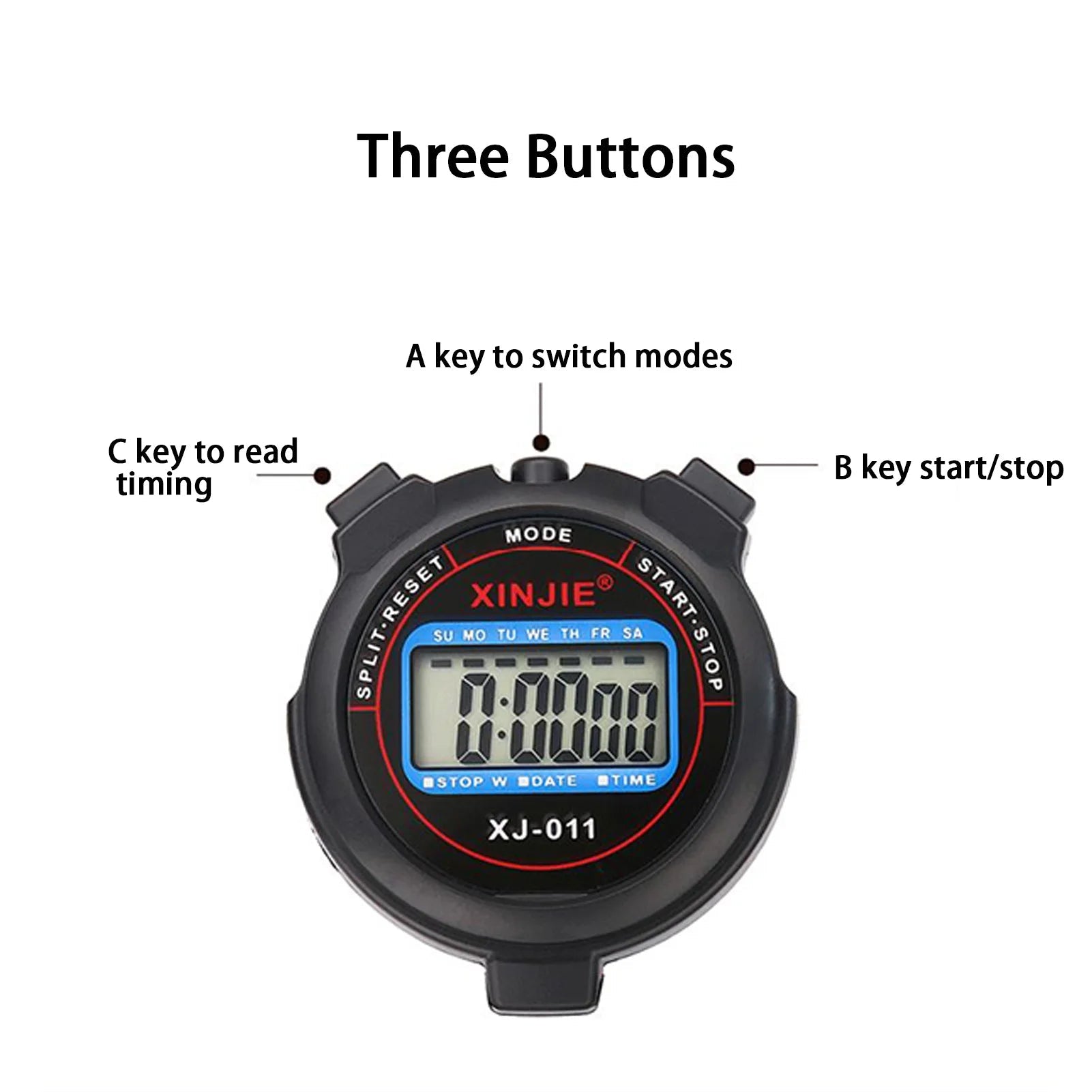 Compact digital stopwatch designed for all weather conditions